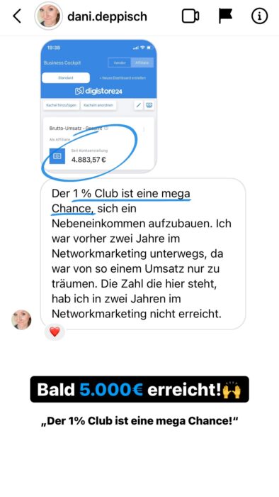 1% Club Community erfahrungen Testimonials Schülerberichte